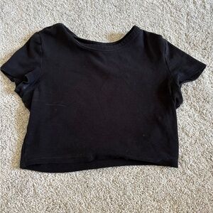 Zara Black Crop Top